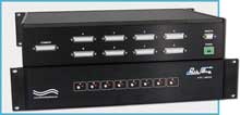 Model 7297 8-to-1 DB25 Switch, with RS232 Serial Remote